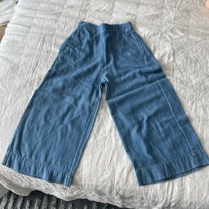Madewell wide leg denim pants